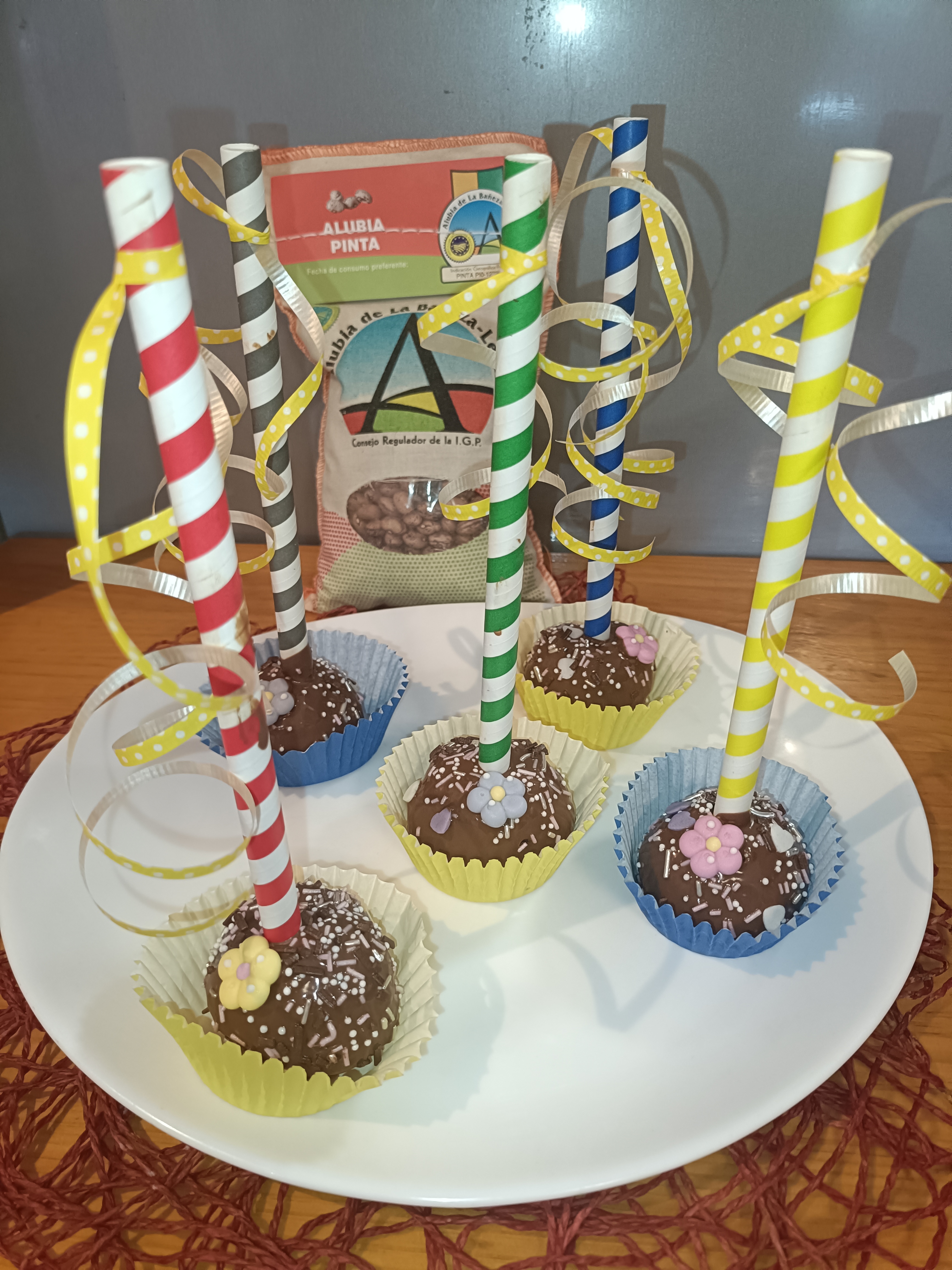 Cake pops de alubias after eight 