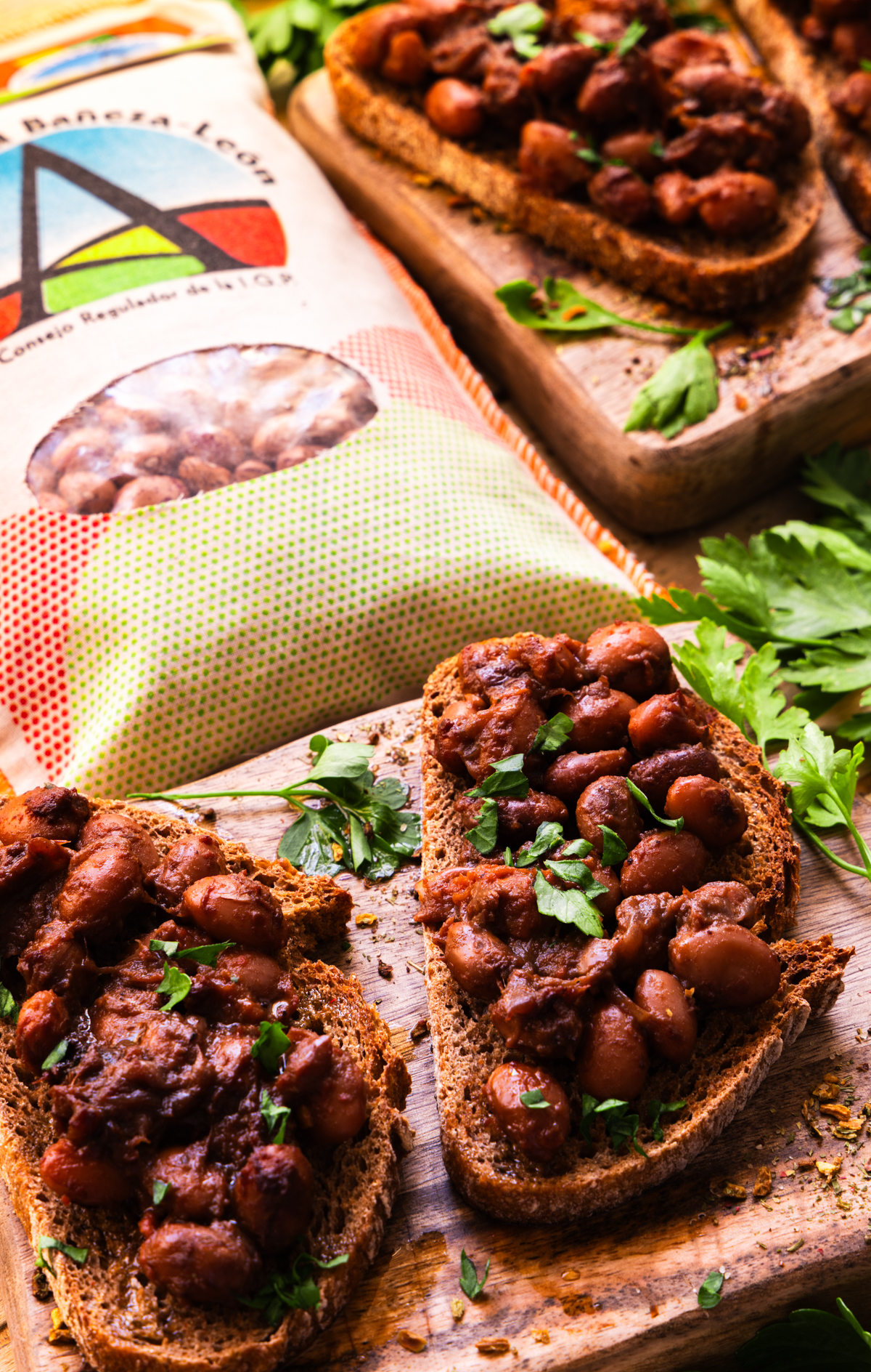 Bruschetta de Alubias pintas
