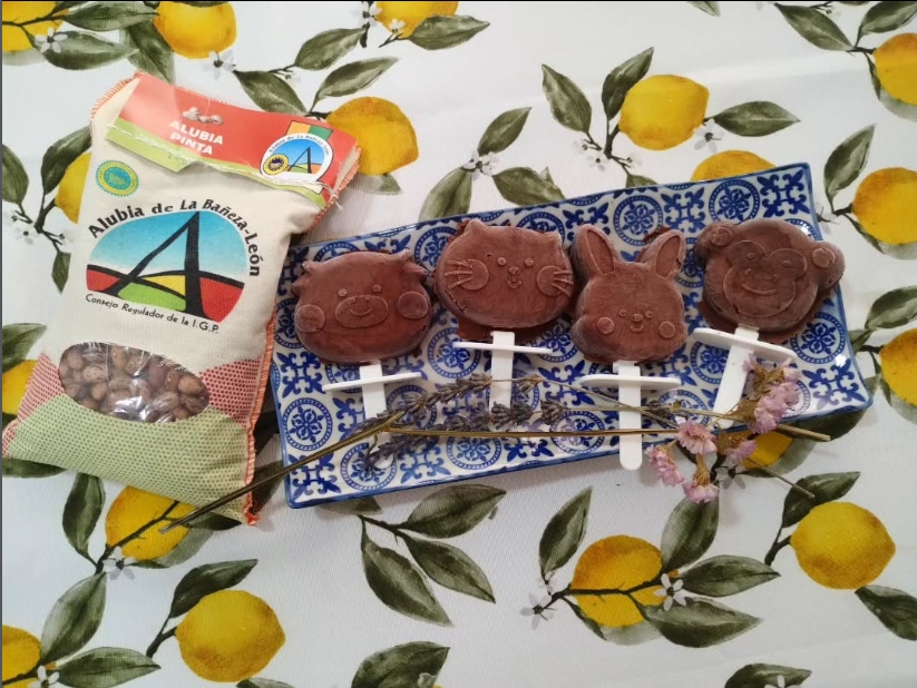 HELADO DE ALUBIAS PINTA Y CACAO