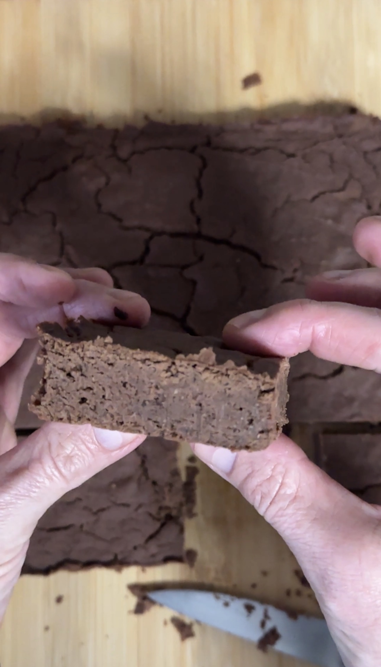Brownie de alubia canela y cacao