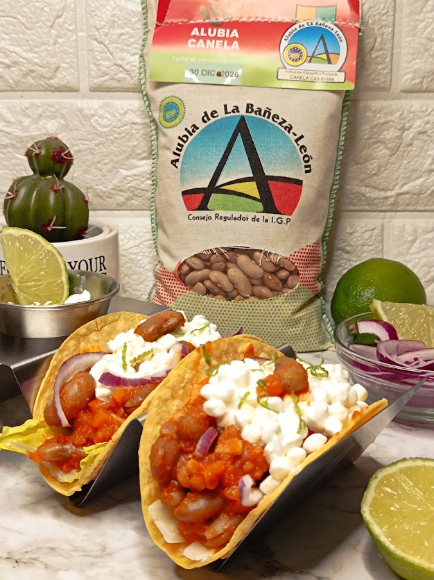 TACOS DE BOLOÑESA DE ALUBIA CANELA BAÑEZA-LEÓN